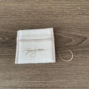 Melissa Joy Manning Silver Abstract Hoop U Earring